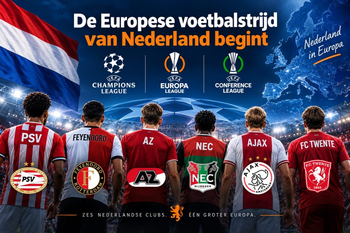 De Europese voetbalstrijd van Nederland begint