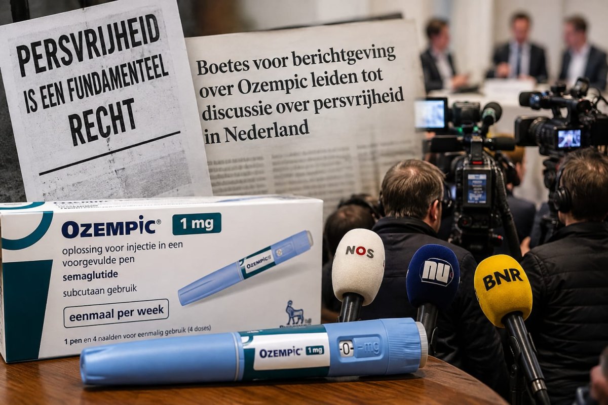 Boetes voor berichtgeving over Ozempic leiden tot discussie over persvrijheid in Nederland