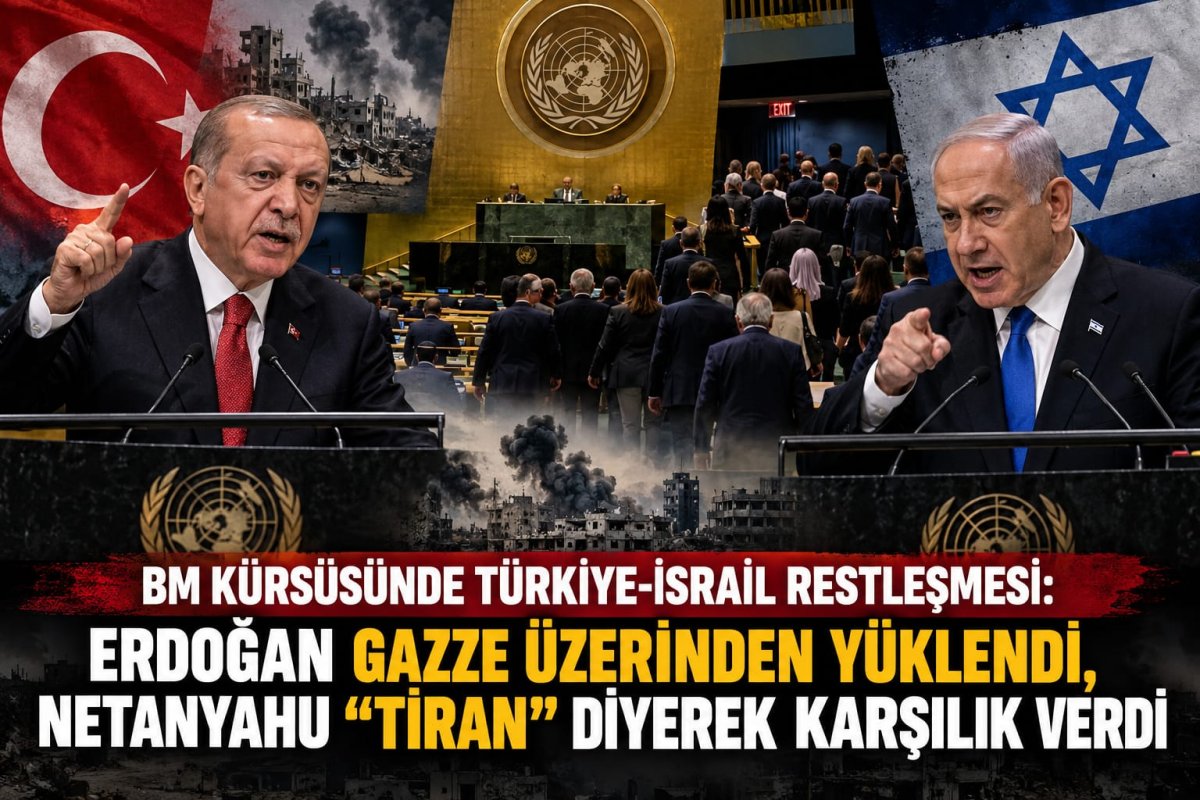 BM kürsüsünde Türkiye-İsrail restleşmesi: Erdoğan Gazze üzerinden yüklendi, Netanyahu “tiran” diyerek karşılık verdi