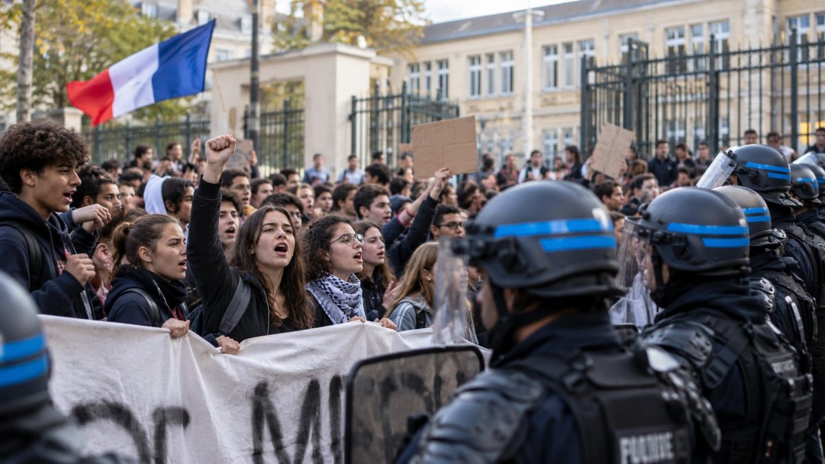 Studentenprotesten voor gelijke kansen in het onderwijs groeien in Frankrijk: 5.000 arrestaties, onderwijs op bijna 500 scholen verstoord